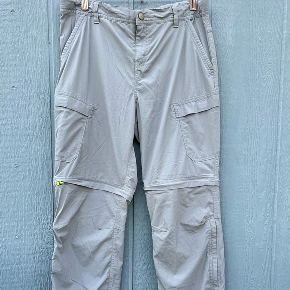 REI Utility Cargo Convertible Trail Pants Grey Size Small - Picture 2 of 9
